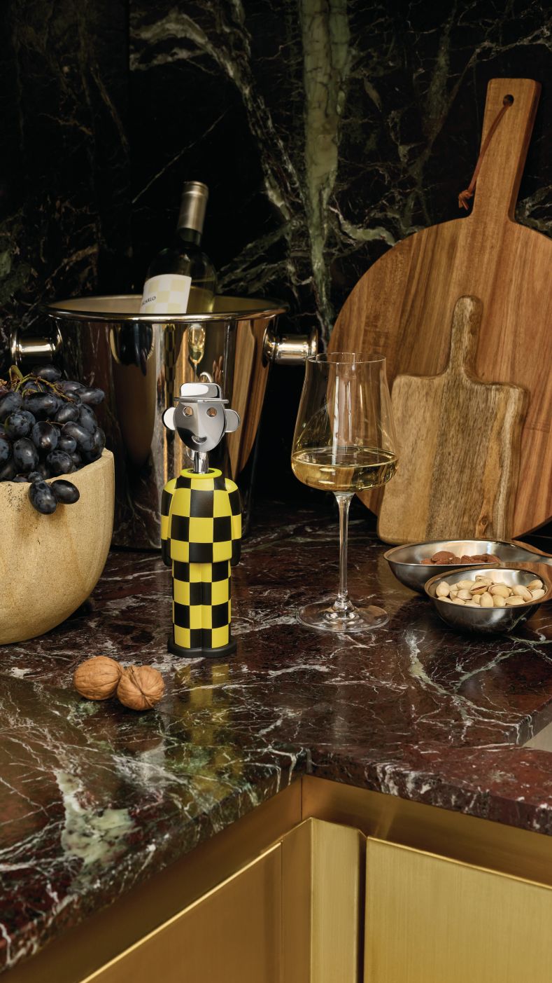 Alessandro M. Giallo e Nero tire-bouchon Alessi