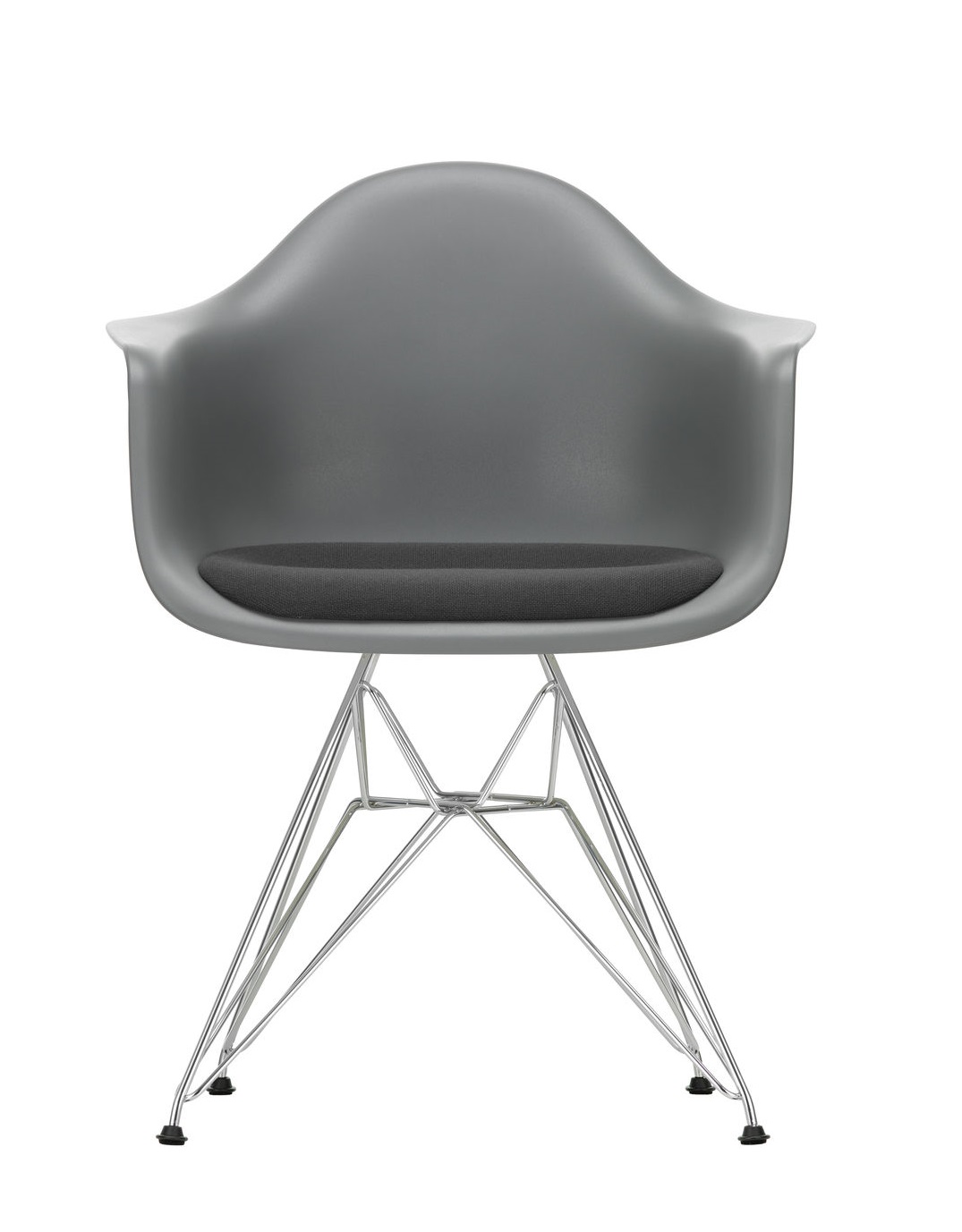 Eames Plastic Arm Chair DAR chaise avec coussin d'assise Vitra