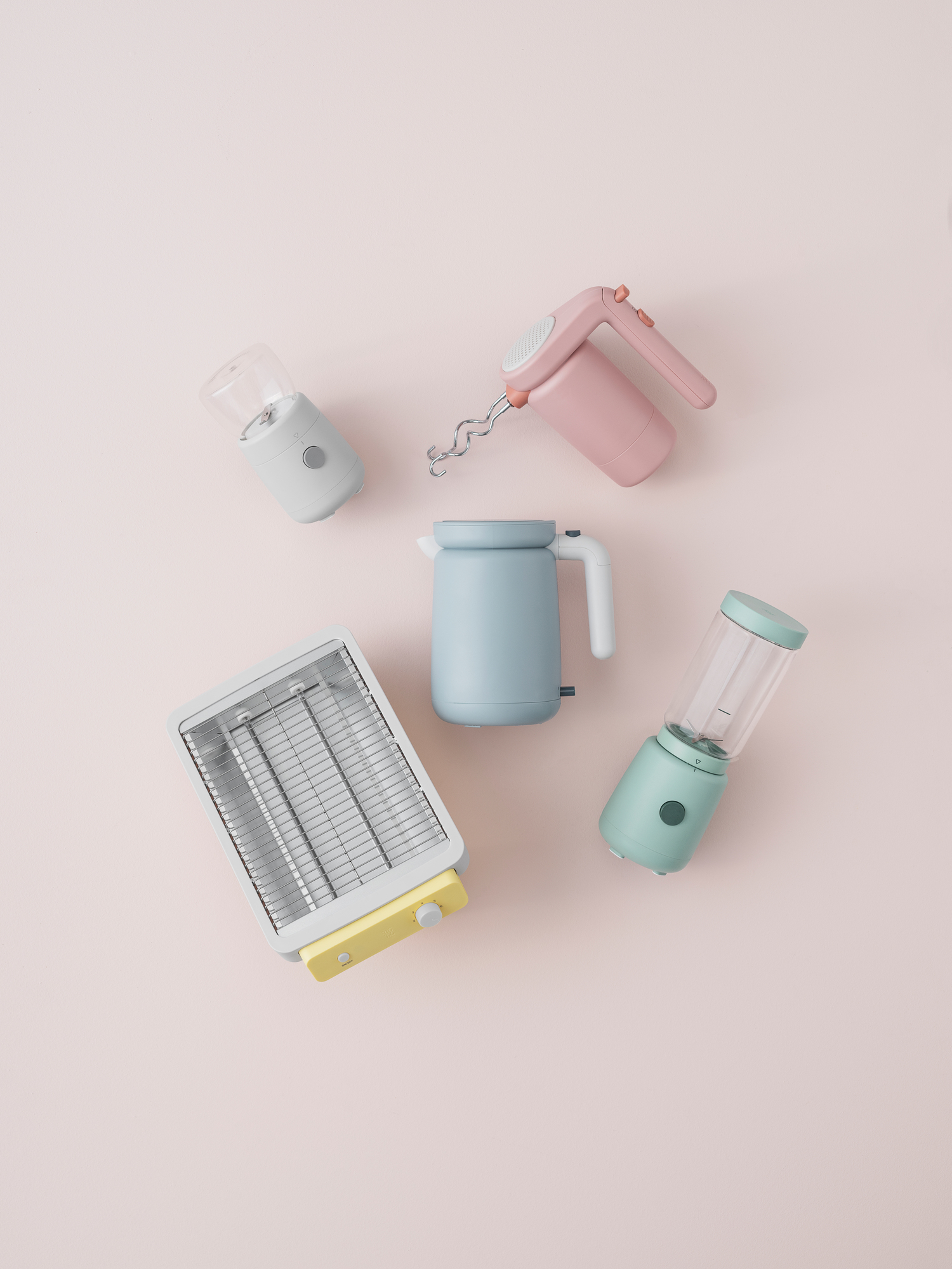 Foodie Hand mixer Mélangeur à main Rose clair RIG TIG by Stelton