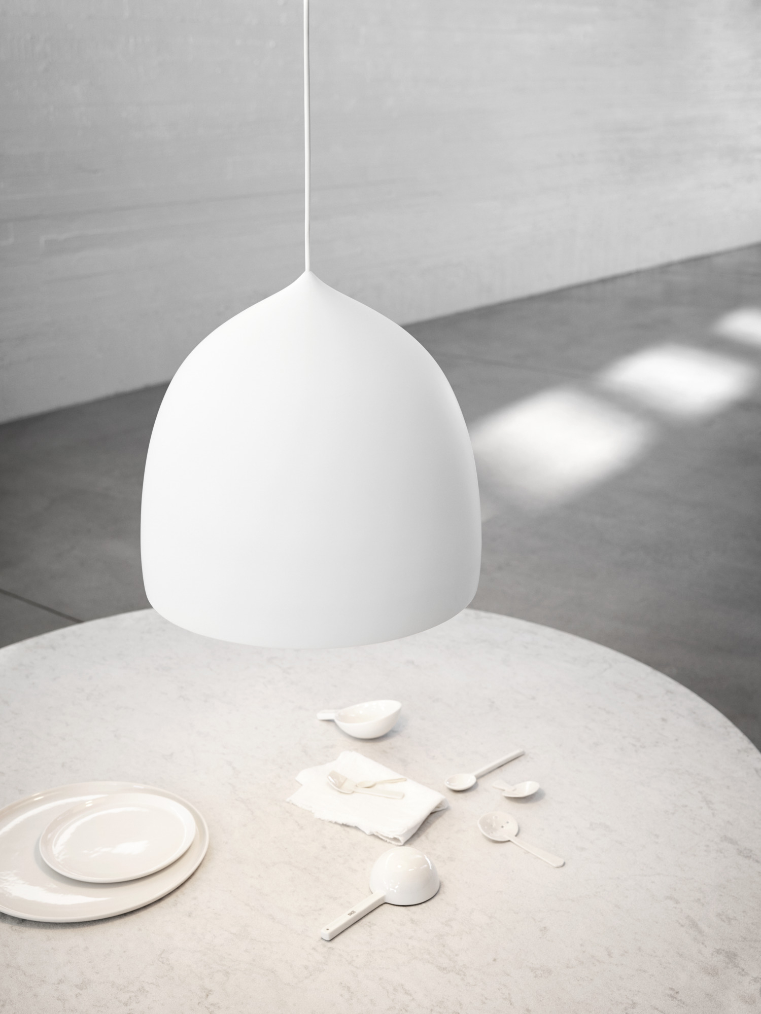 Suspence P2 Lampe à Suspension Fritz Hansen Blanc