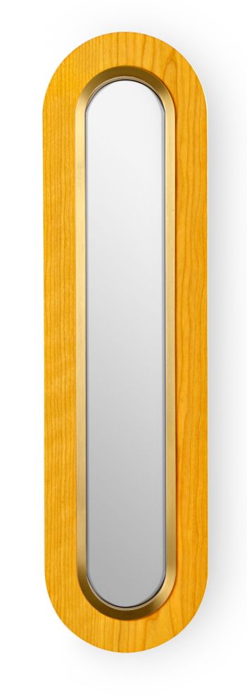 Lens Lampe murale à LED Superoval anneau métallique en blanc ivoire Jaune LZF Lamps