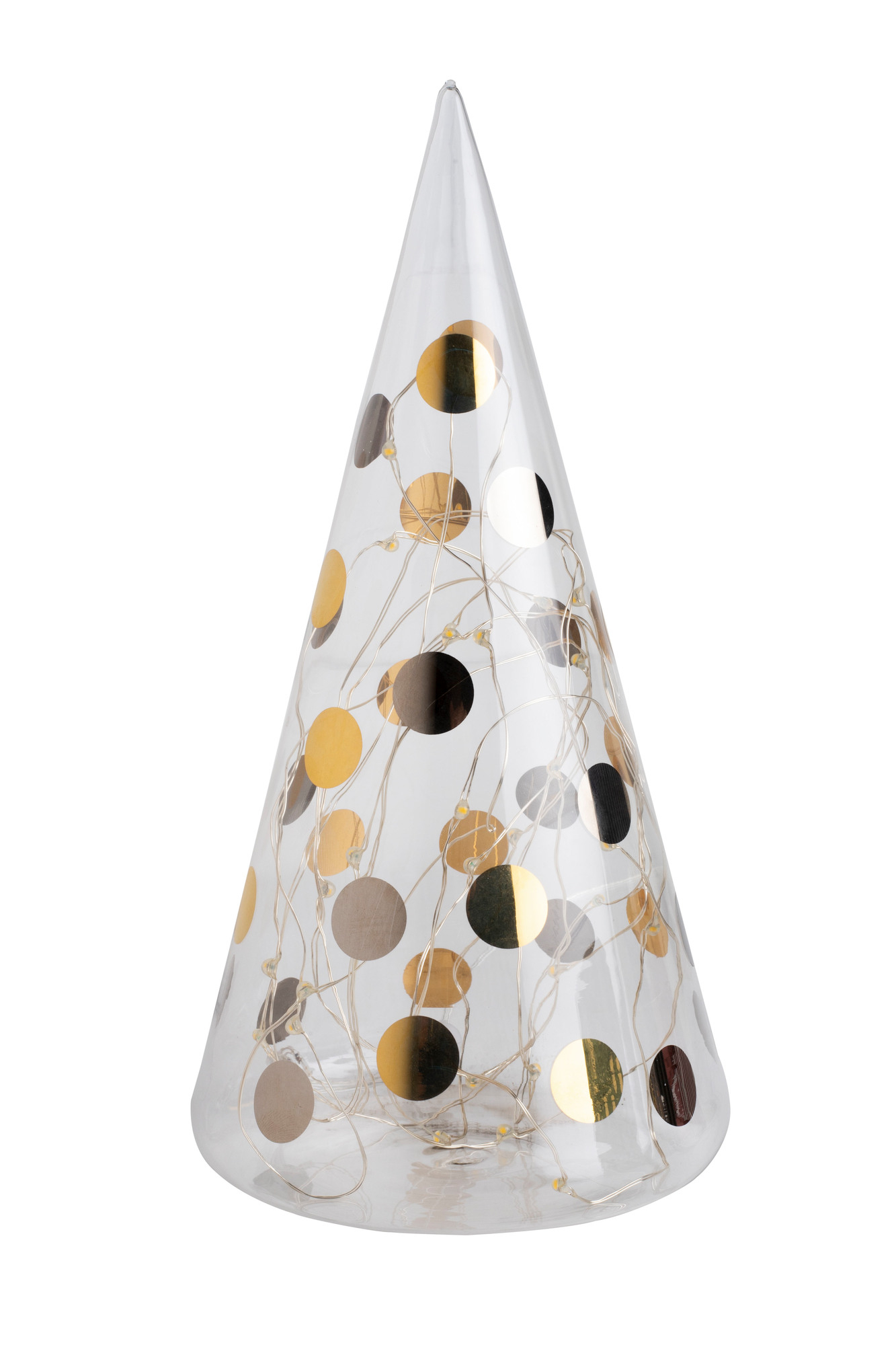 Living sapin en verre points bicolore grand Räder