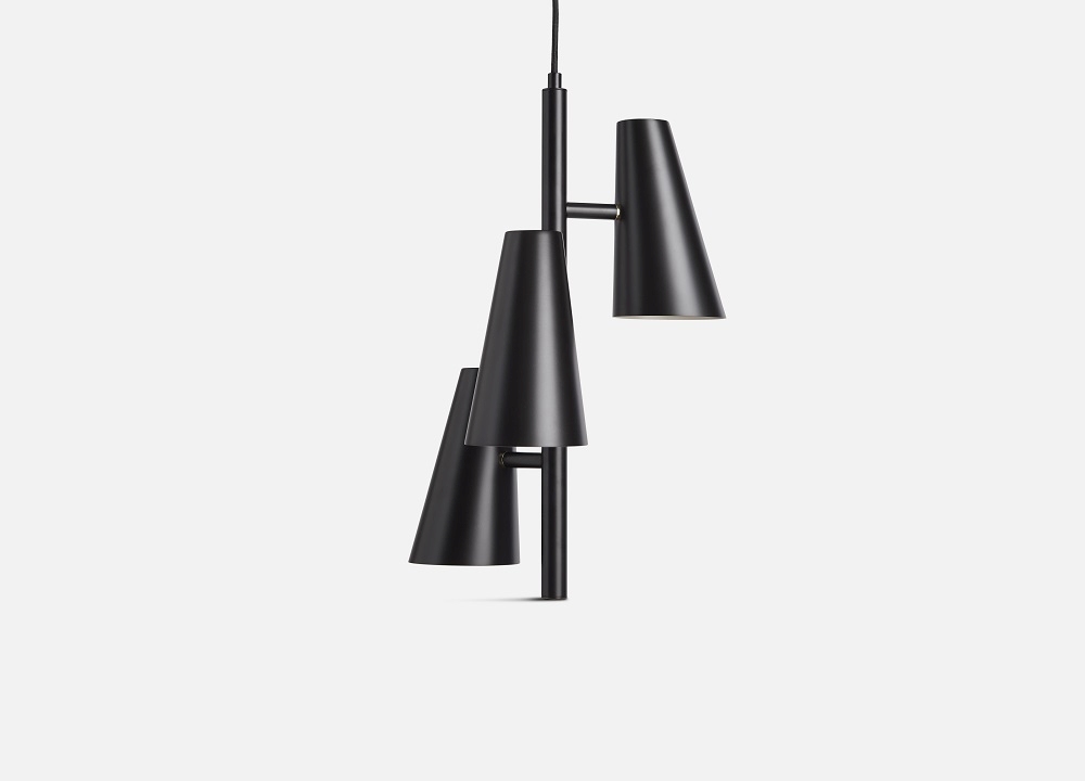 Cono Pendant lamp 3 Shades Lumière pendentif Woud