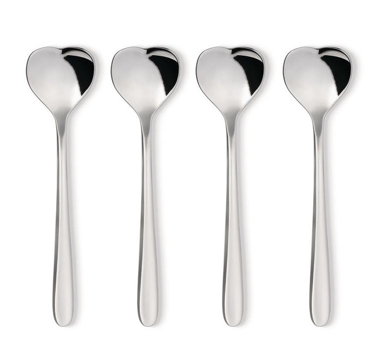 AMMI08Set Cuillère à moka Cœur Set Alessi 