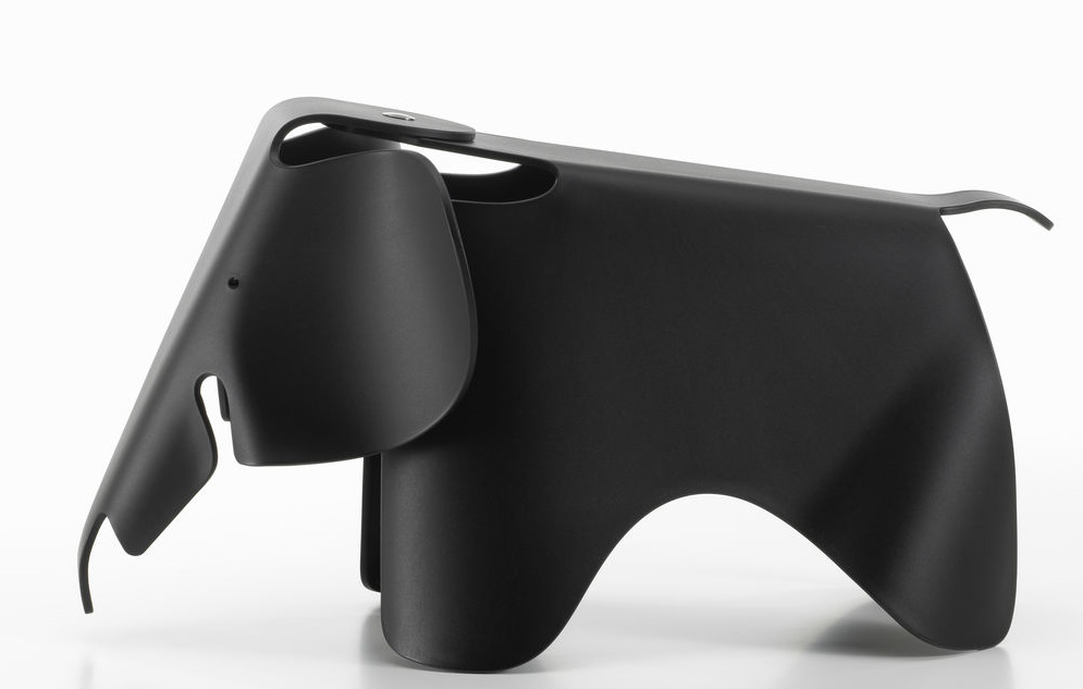 Eames Elephant tabouret RE Vitra noir profond