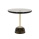 Plateau : gris clair / Structure : laiton / Pied : gris clair