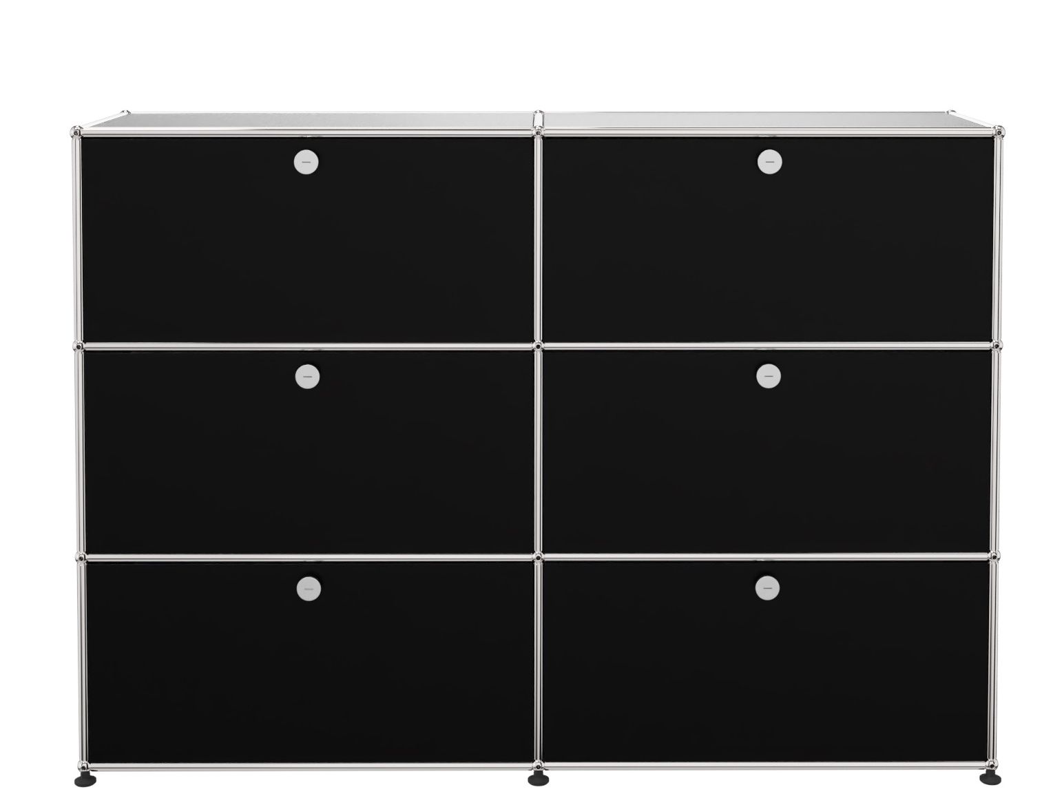 USM Haller Highboard 6 volets Noir graphite - LIVRAISON RAPIDE    USM Haller Highboard 6 volets Noir graphite - LIVRAISON RAPIDE