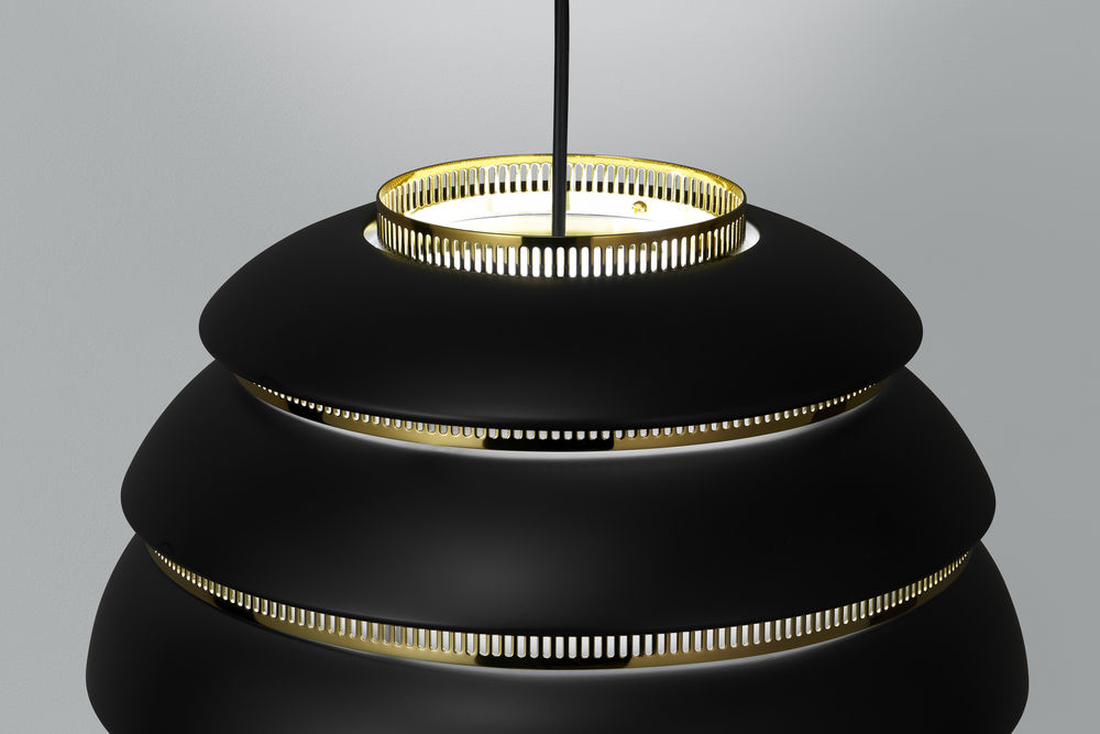 A331 Beehive Lampe de suspendue Noir Artek QUICK SHIP
