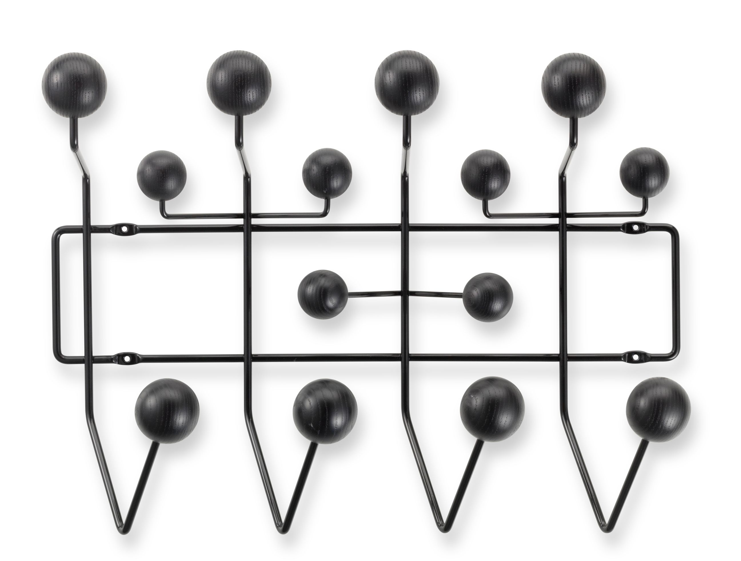 Eames Hang it all garderobe frêne noir Vitra