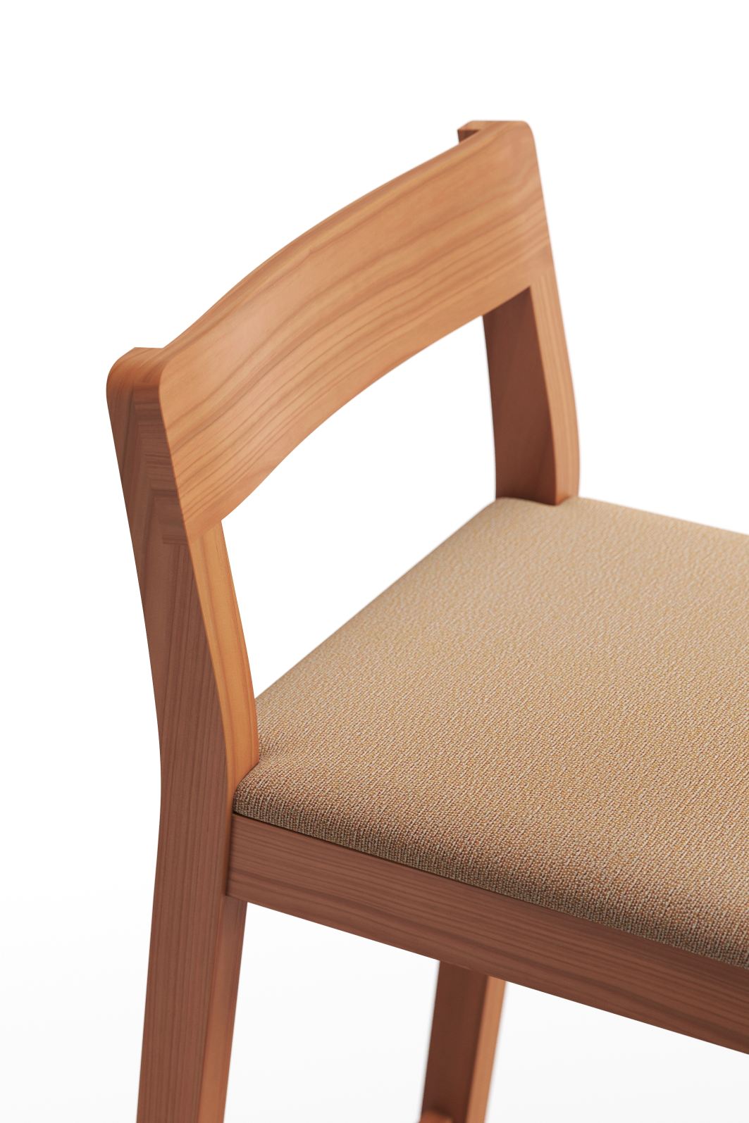 Sit tabouret de bar en bois avec coussin d'assise Zeitraum