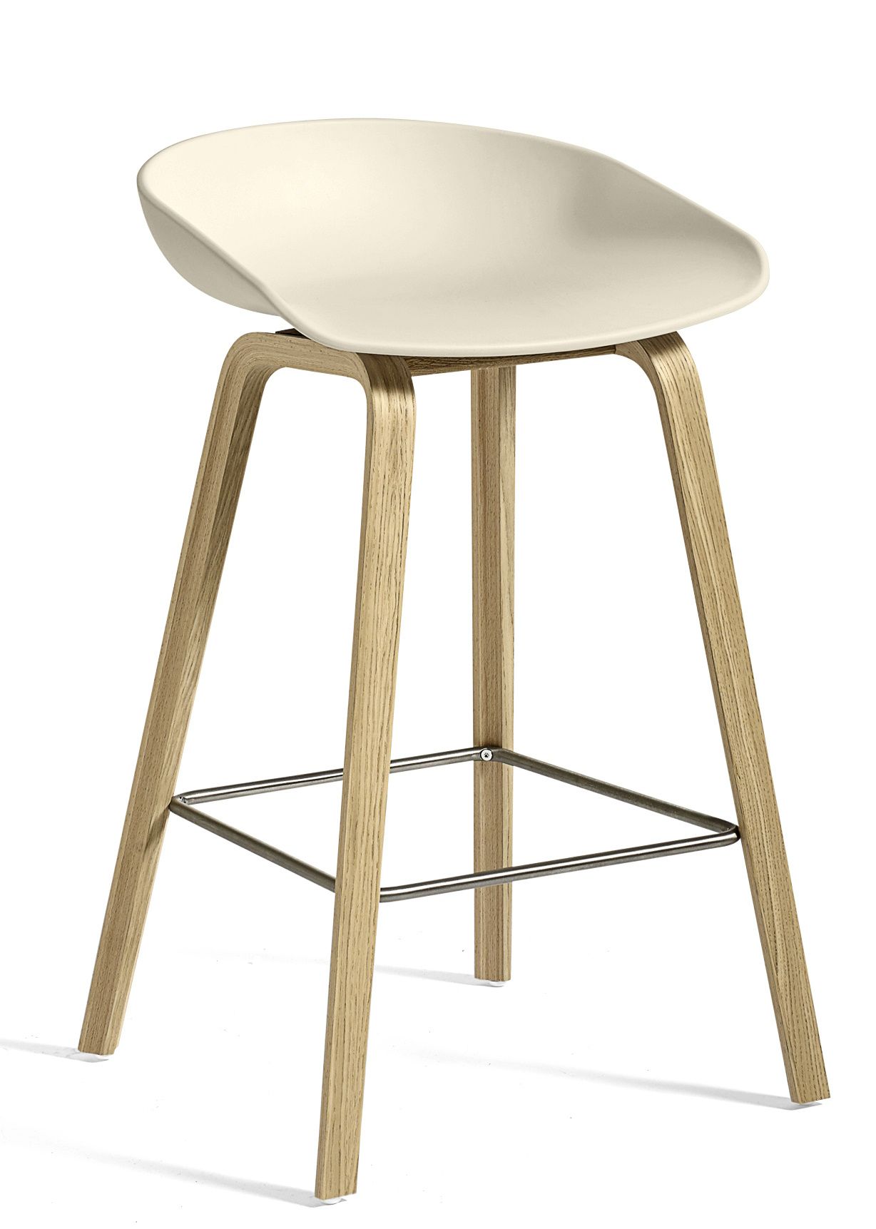 About a Stool AAS32 / AAS 32 Tabouret Faible Hay Melange cream - vernis à base d'eau