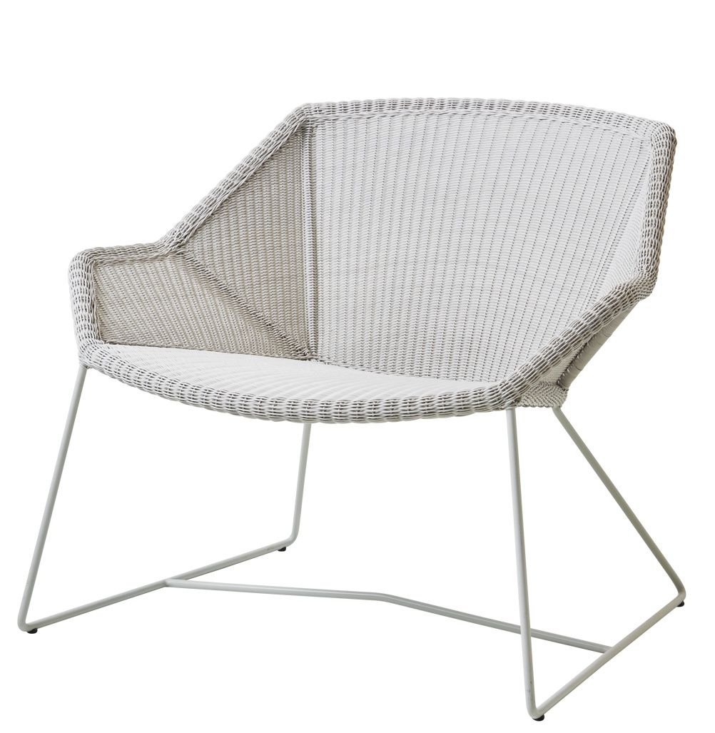 Breeze Outdoor chaise salon extérieur gris blanc Cane-Line