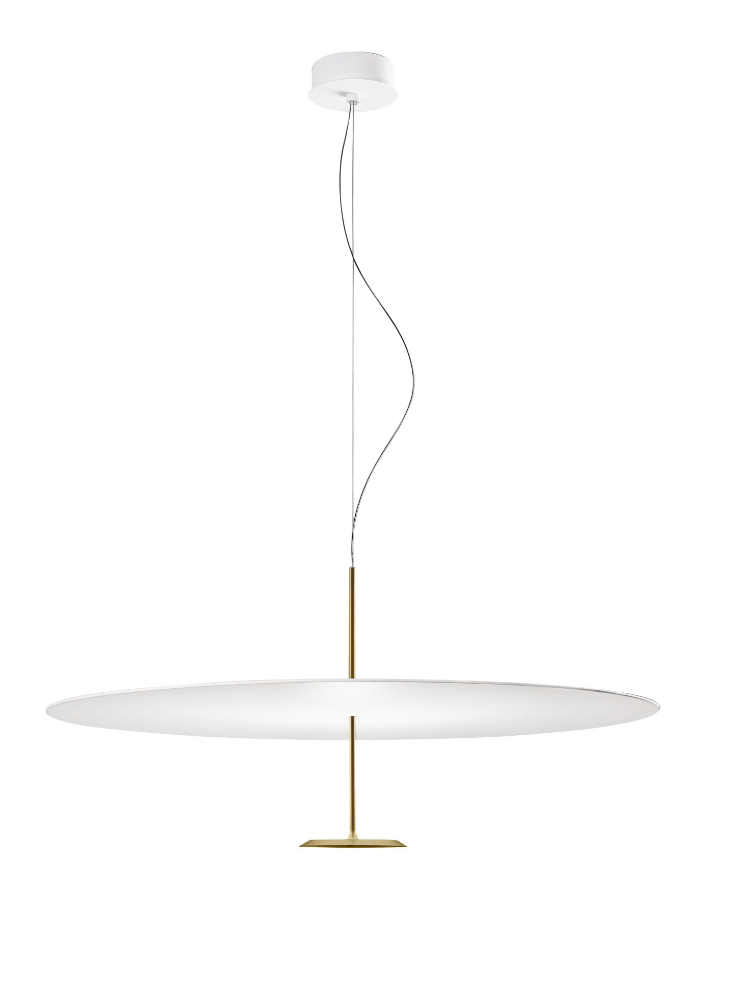 Dot 600 Lampe suspendue laiton anodisé 2700K On / Off Lumina