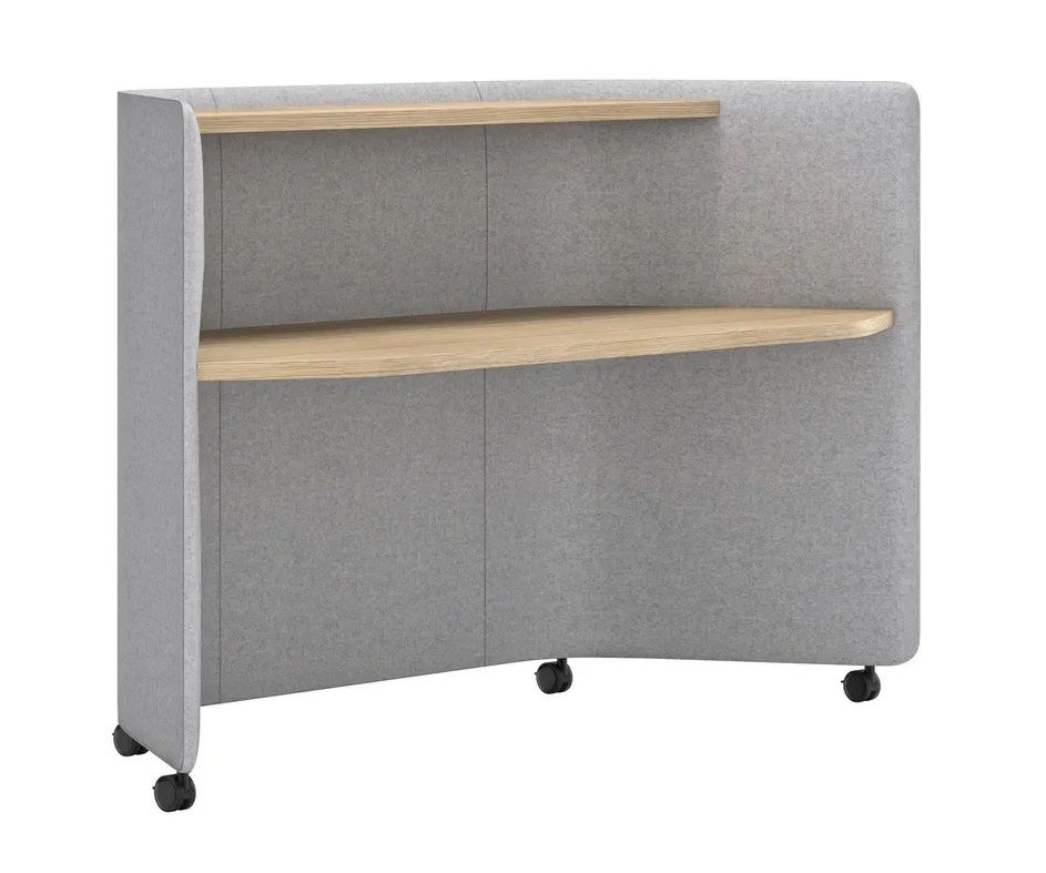 In Out Office ME2260 Table de bureau avec cloisons d'absorption acoustique Andreu World