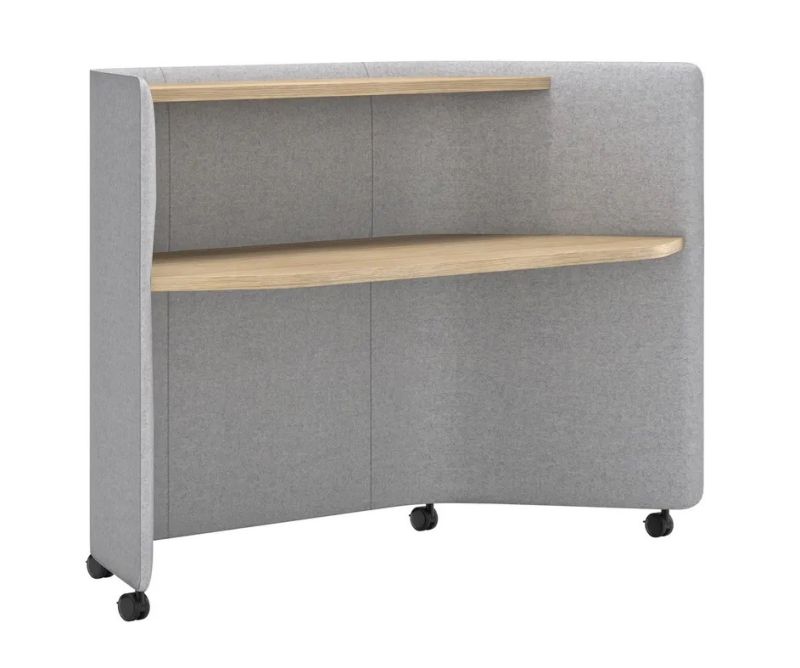 In Out Office ME2260 Table de bureau avec cloisons d'absorption acoustique Andreu World