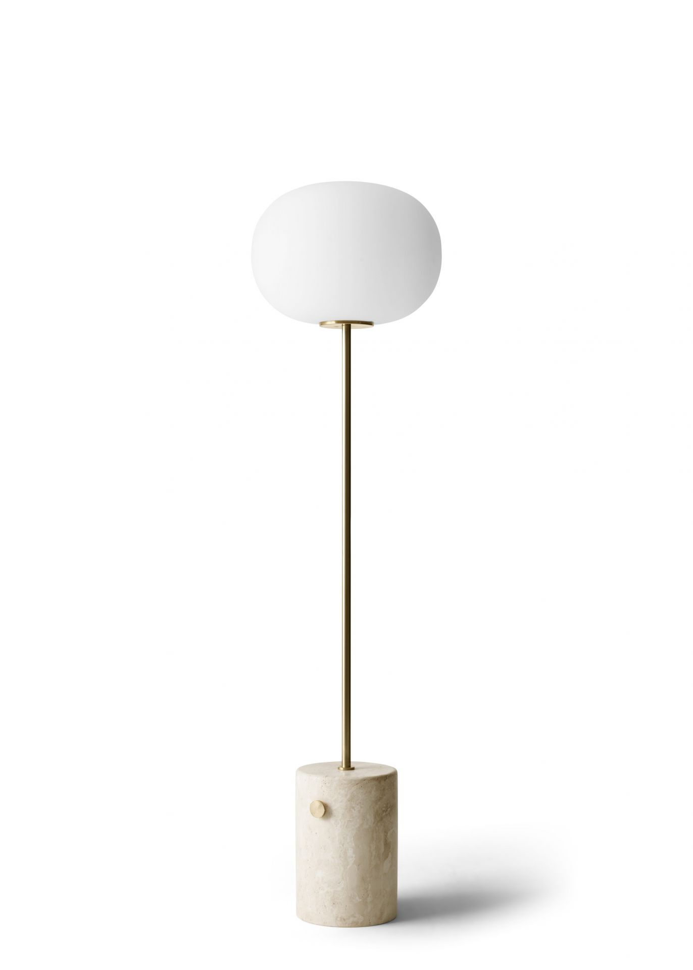 JWDA Lampadaire Audo Marbre de carrare - laiton bronzé