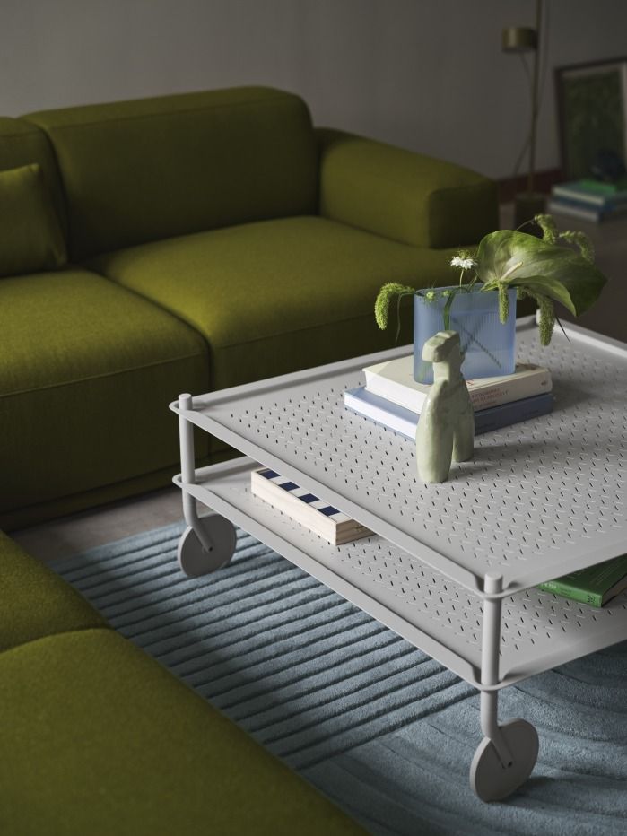 Flow Coffee Table Table basse sur roulettes Intérieur / Extérieur Muuto