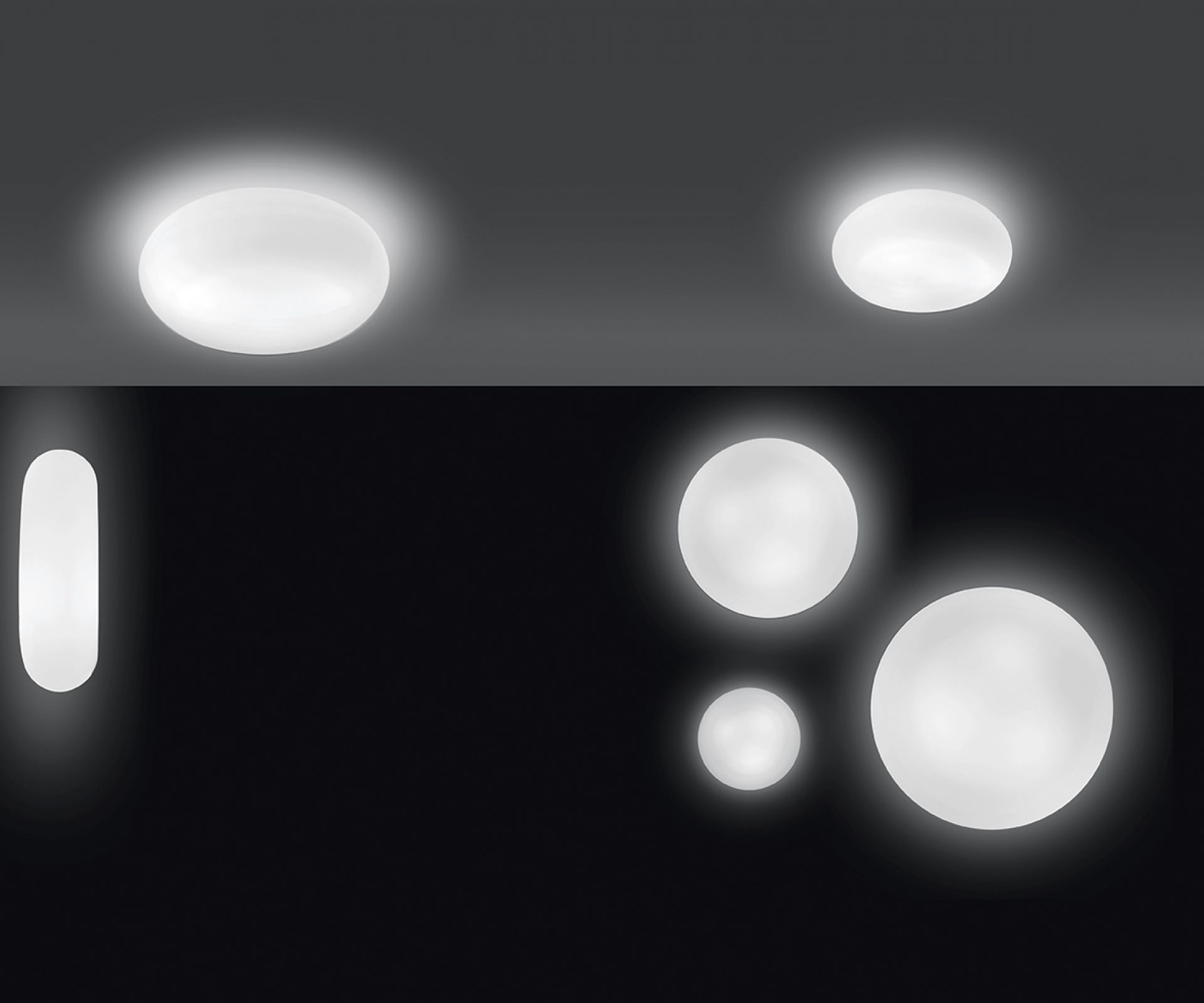 Itka 20 mur/plafond blanc Artemide