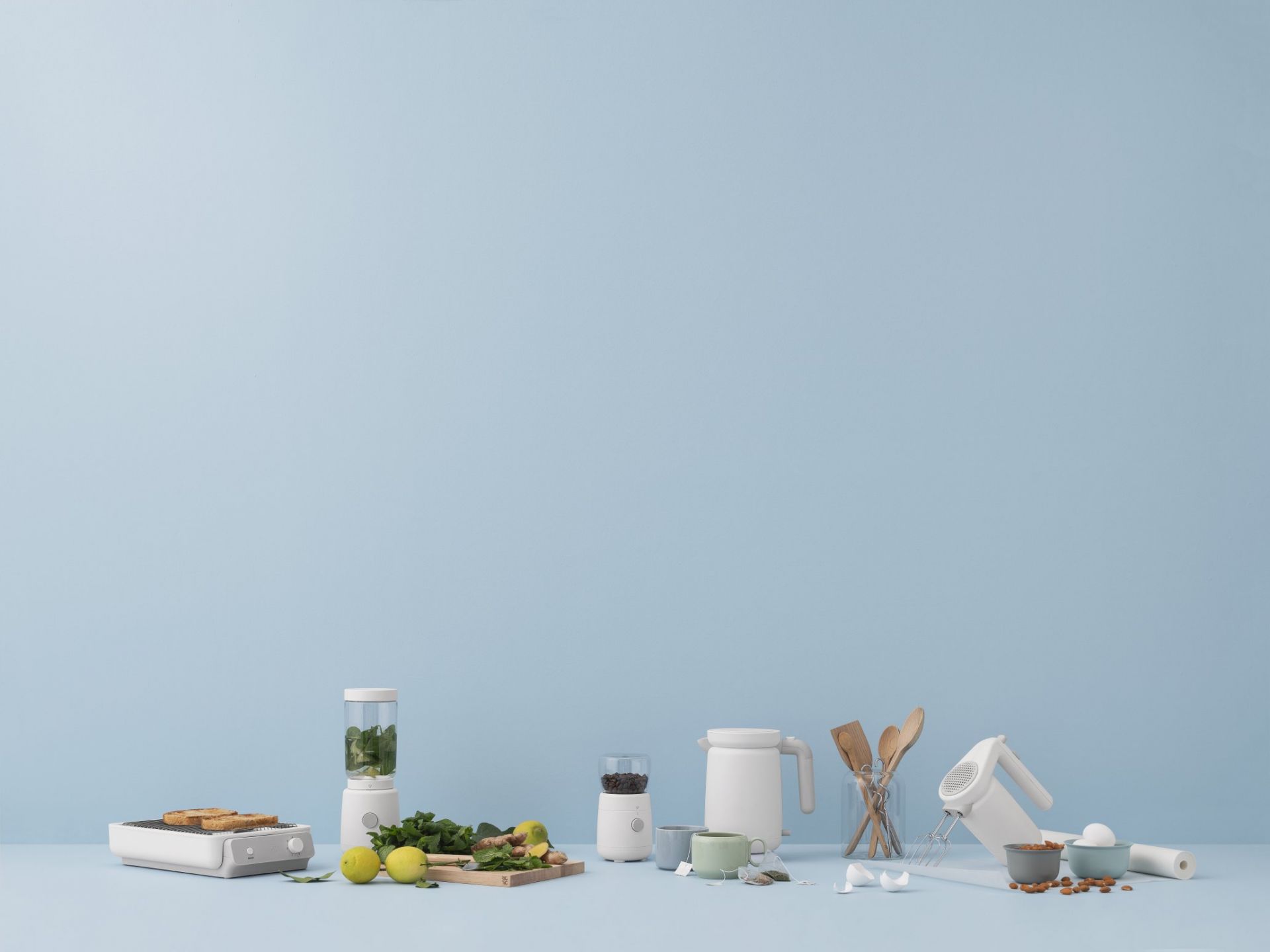 Foodie Hand mixer Mélangeur à main Blanc RIG TIG by Stelton OFFRE SPECIALE