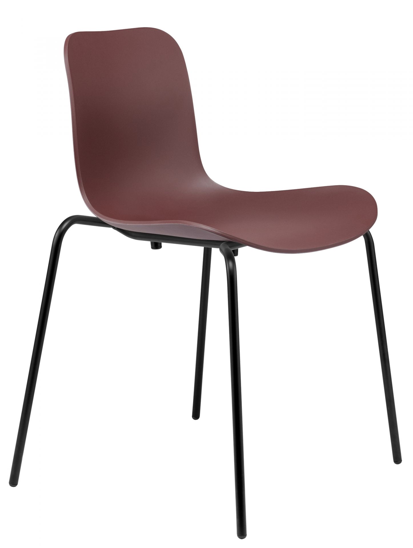 Langue Stack Chair Chaise Noir Burgundy