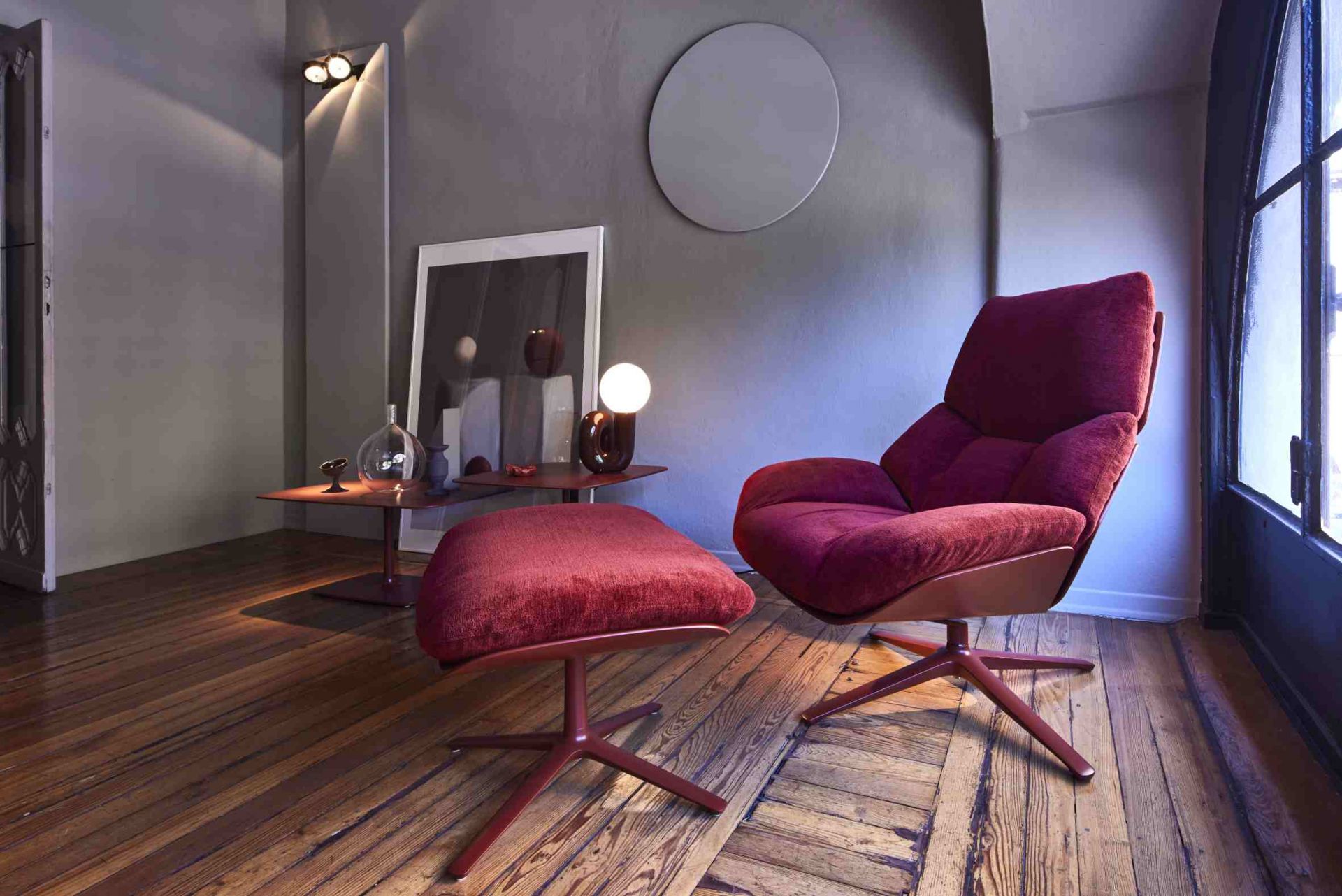 Shrimp 23 Ottoman Tabouret Cor 