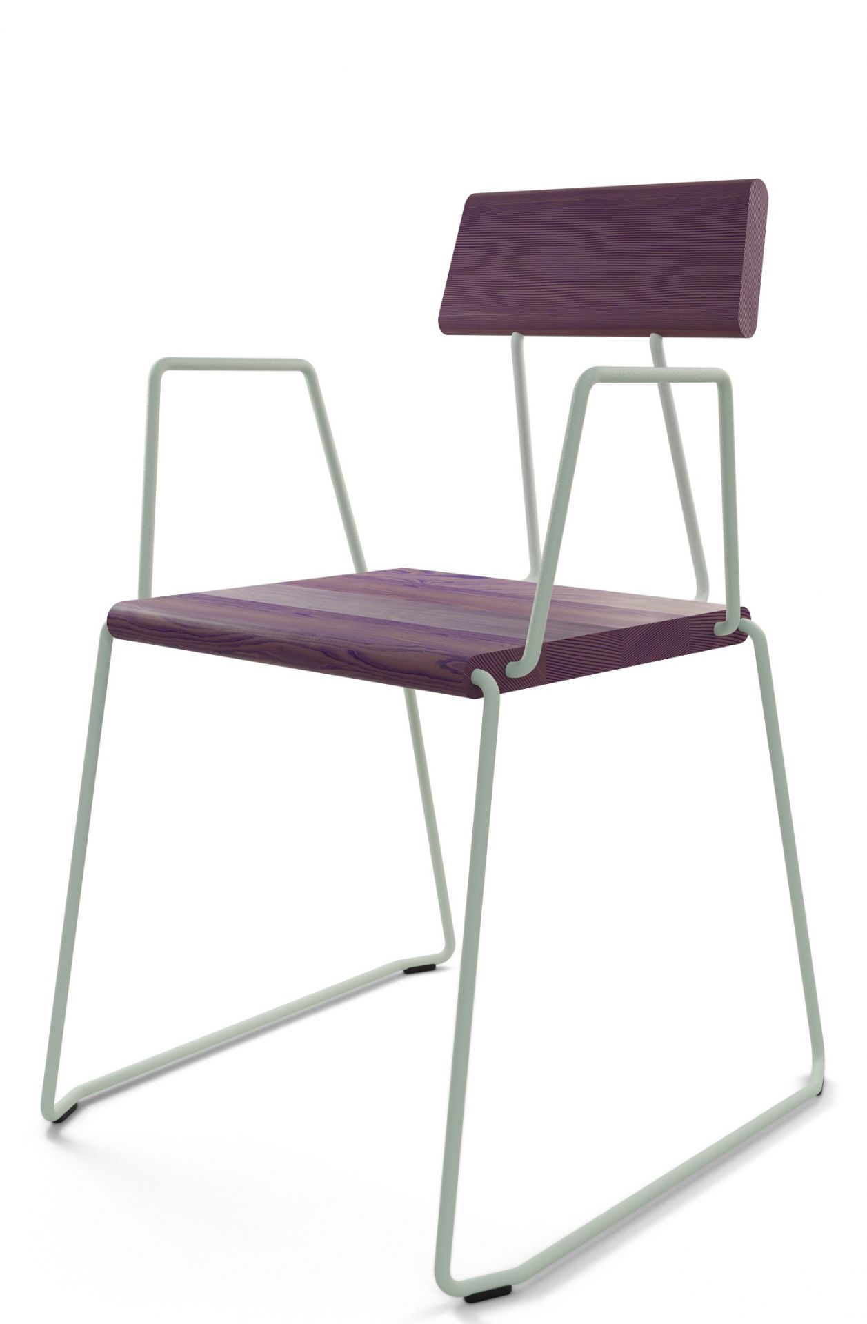 D:006 Chaise avec Accoudoirs Ultraviolet Fuchs & Habicht