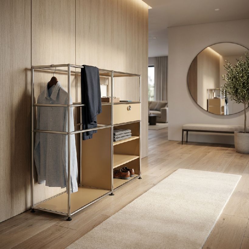 Armoire USM Haller bleu acier