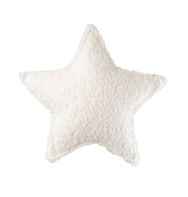 Coussin étoile pour enfants Wigiwama blanc crème