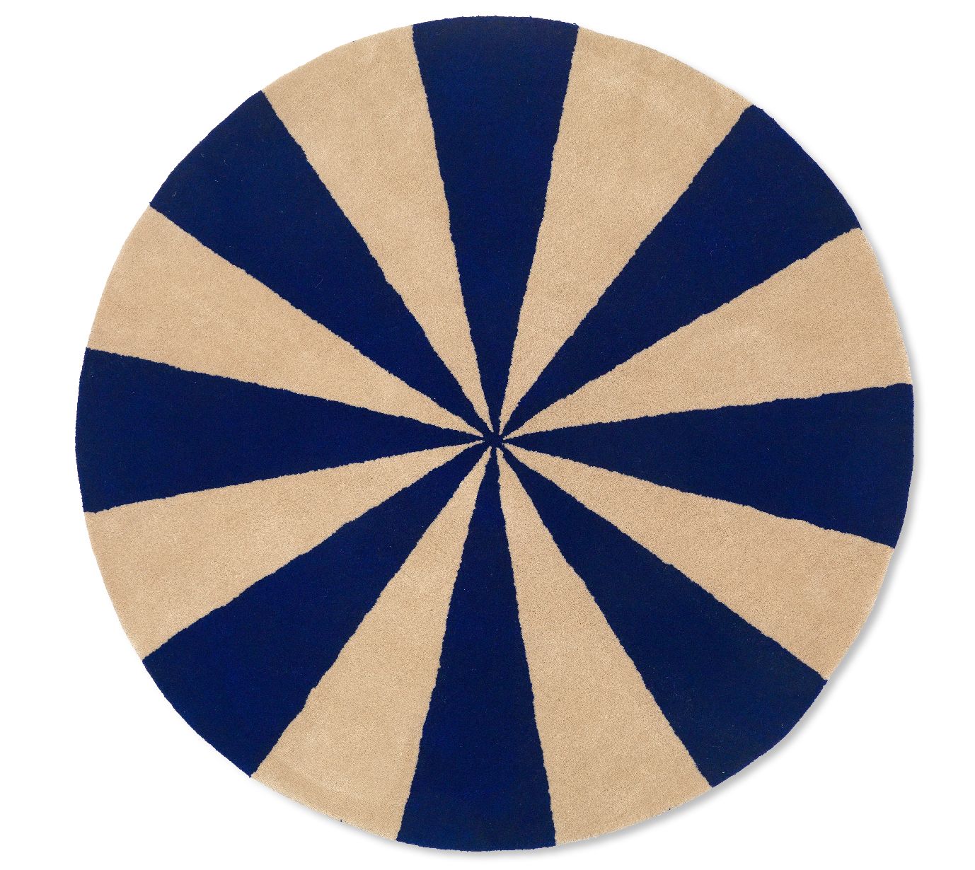 Tapis touffeté en arc BLEU VIF / BLANC CASSÉ Ferm Living OFFRE SPECIALE