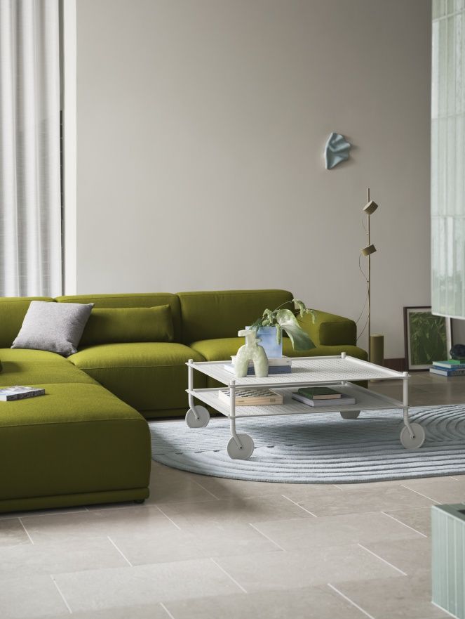 Flow Coffee Table Table basse sur roulettes Intérieur / Extérieur Muuto