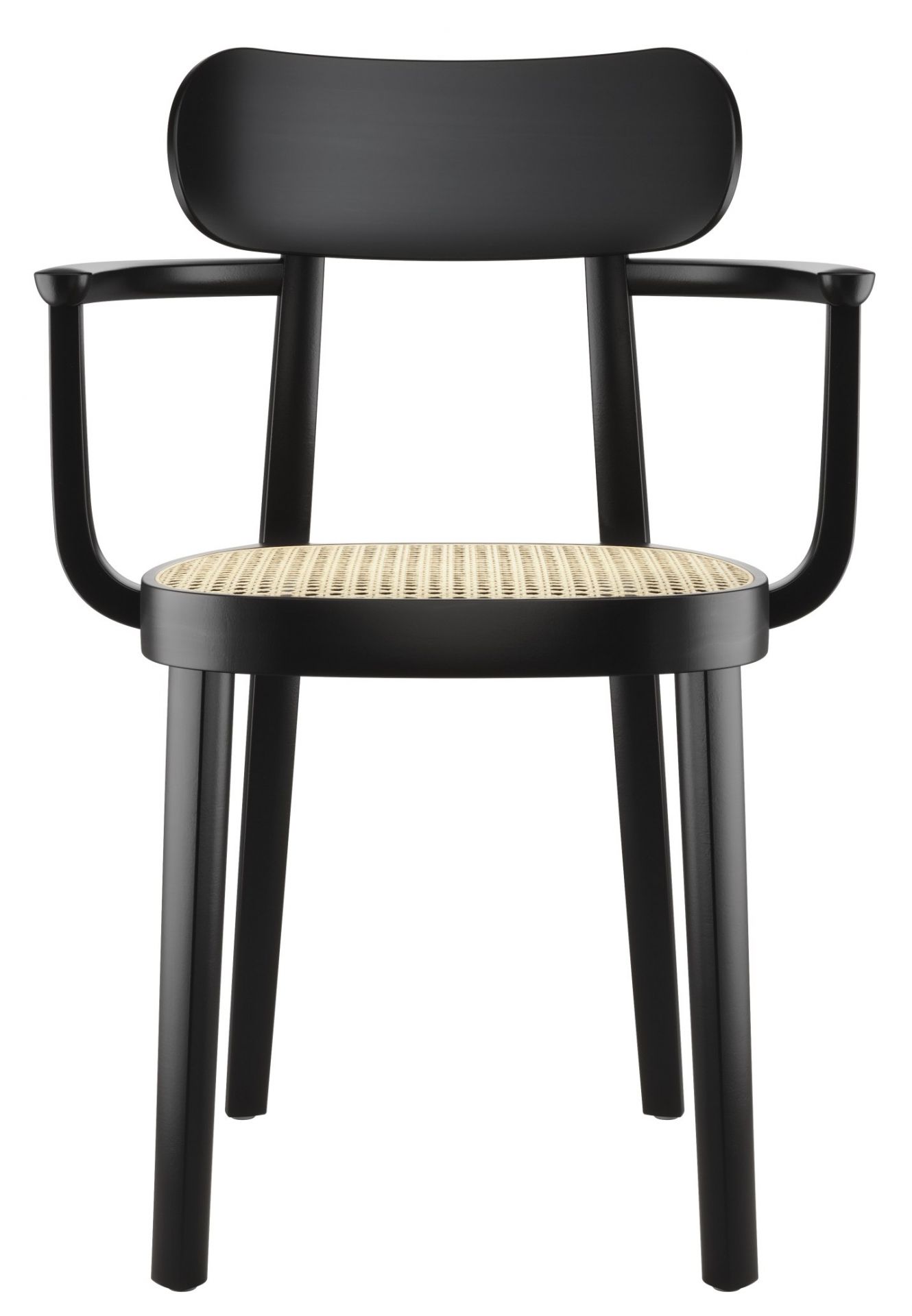 Chaise en bois avec accoudoirs 118F / 118 F Thonet