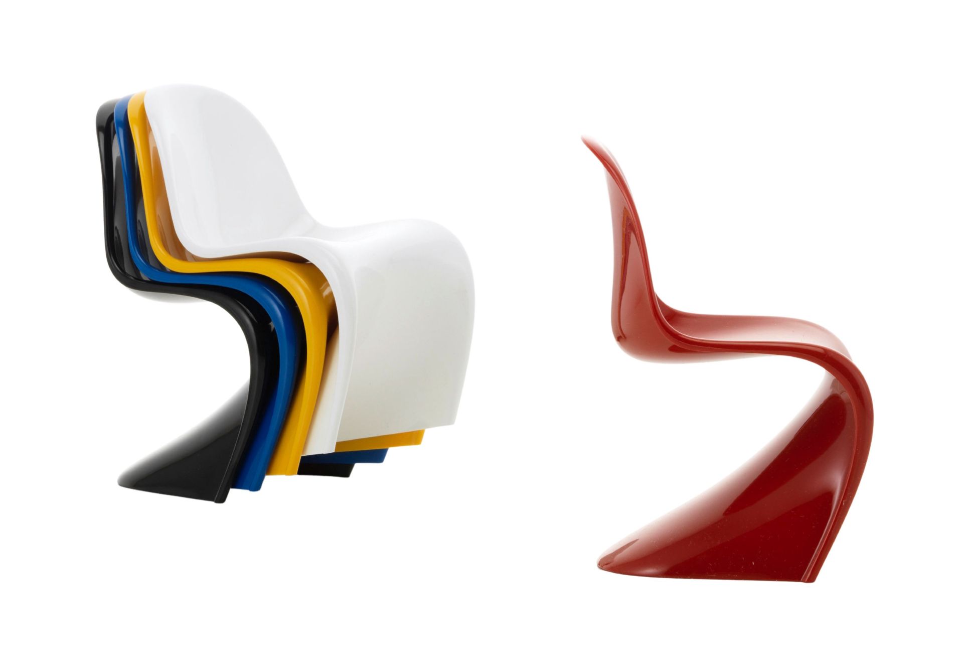 Ensemble miniature de chaises Panton Vitra