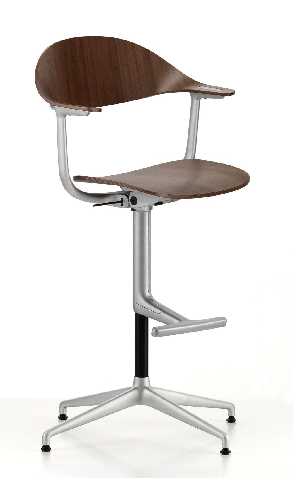 Mynt High Chaise pivotante de bureau assise et dossier en contreplaqué Vitra