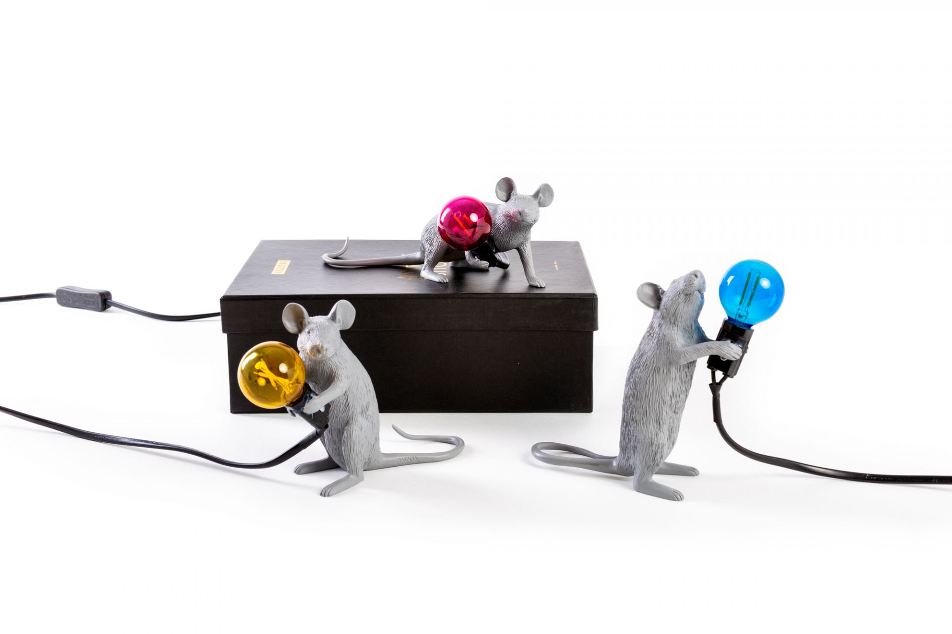 Mouse Lamp lampe de table grise Seletti OFFRE SPECIALE