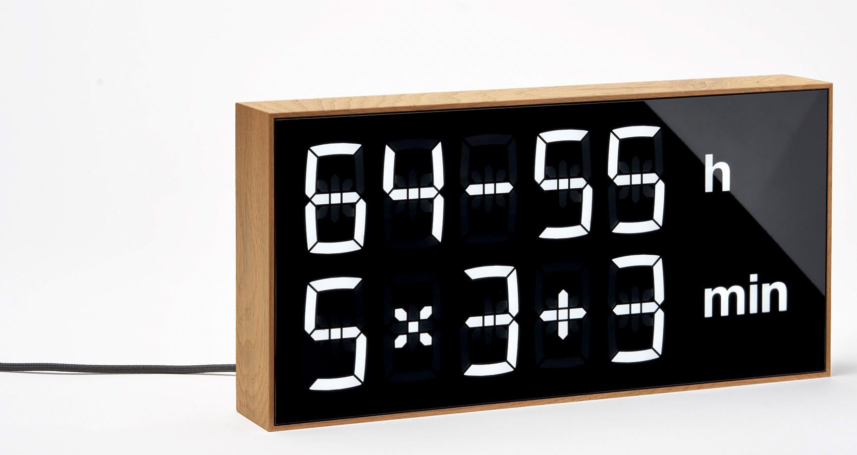 Horloge numérique LED / Horloge de table / Horloge murale / Horloge en chêne Albert Clock