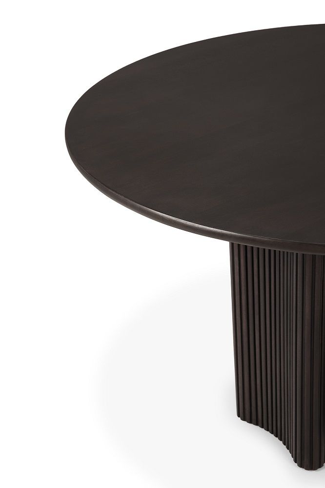 Roller Max Table ronde acajou marron foncé Ethnicraft