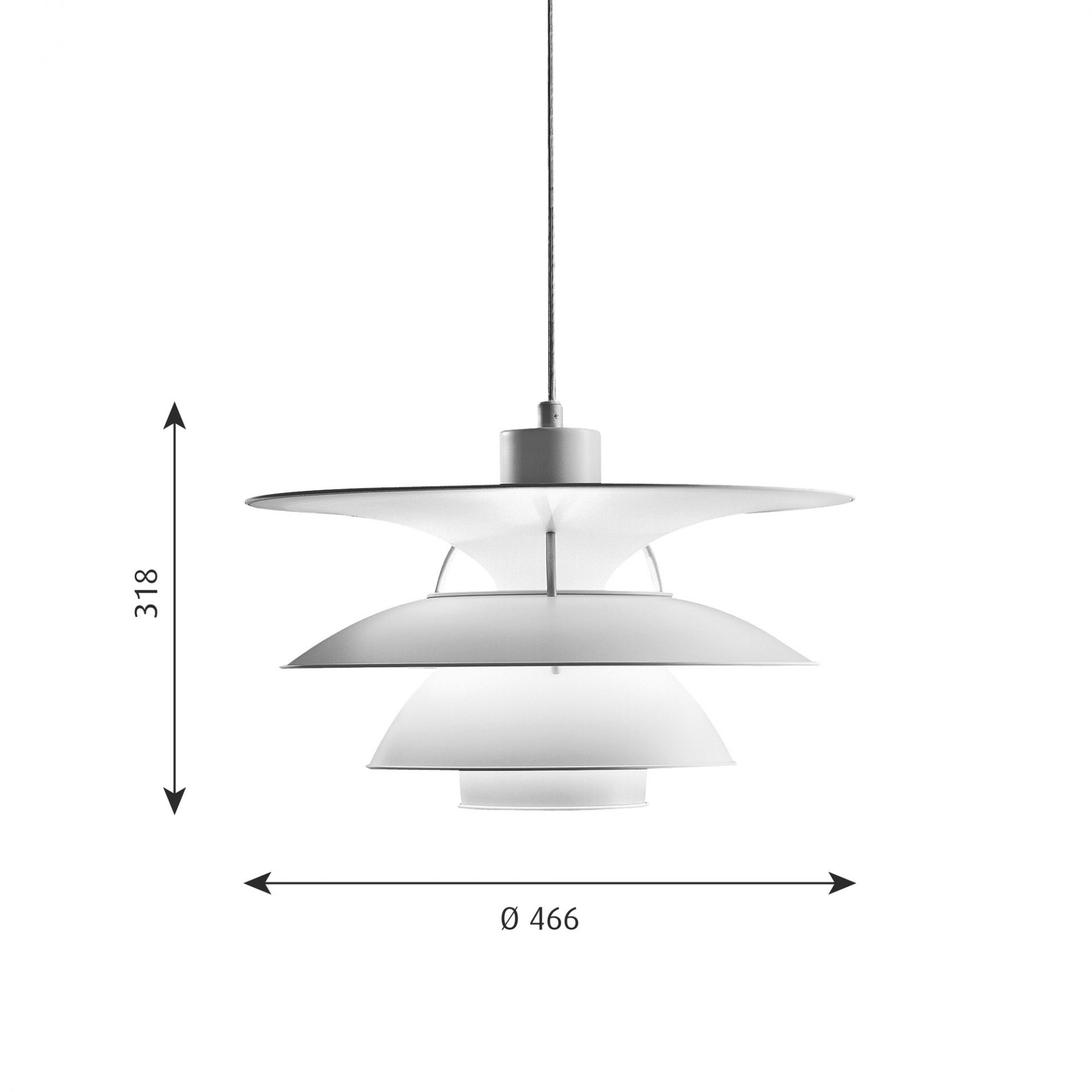 PH 5 - 4 1/2 LED Lumière pendante Louis Poulsen