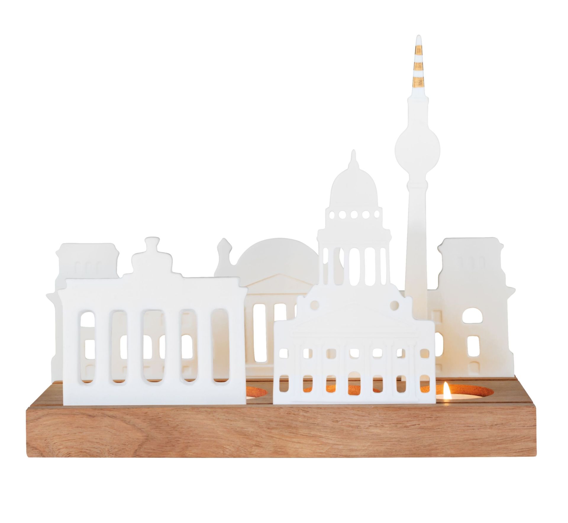 Objet lumineux Silhouette de la ville de Berlin Räder