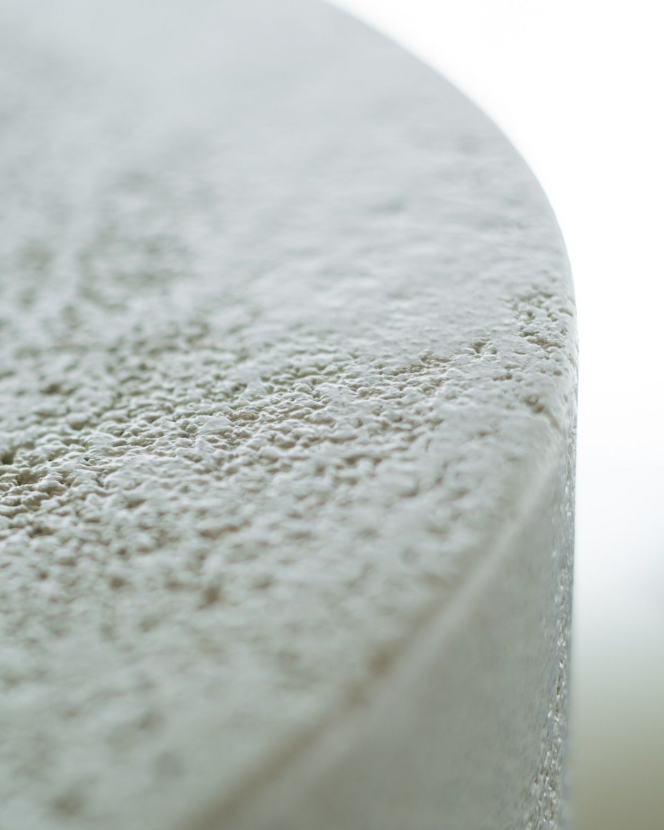 Elements Table basse Microcement Off White Rond Ethnicraft 