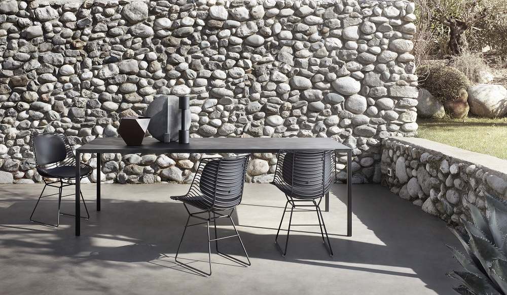 Flow Filo Indoor/Outdoor Chair Chaise piètement traîneau MDF Italia 