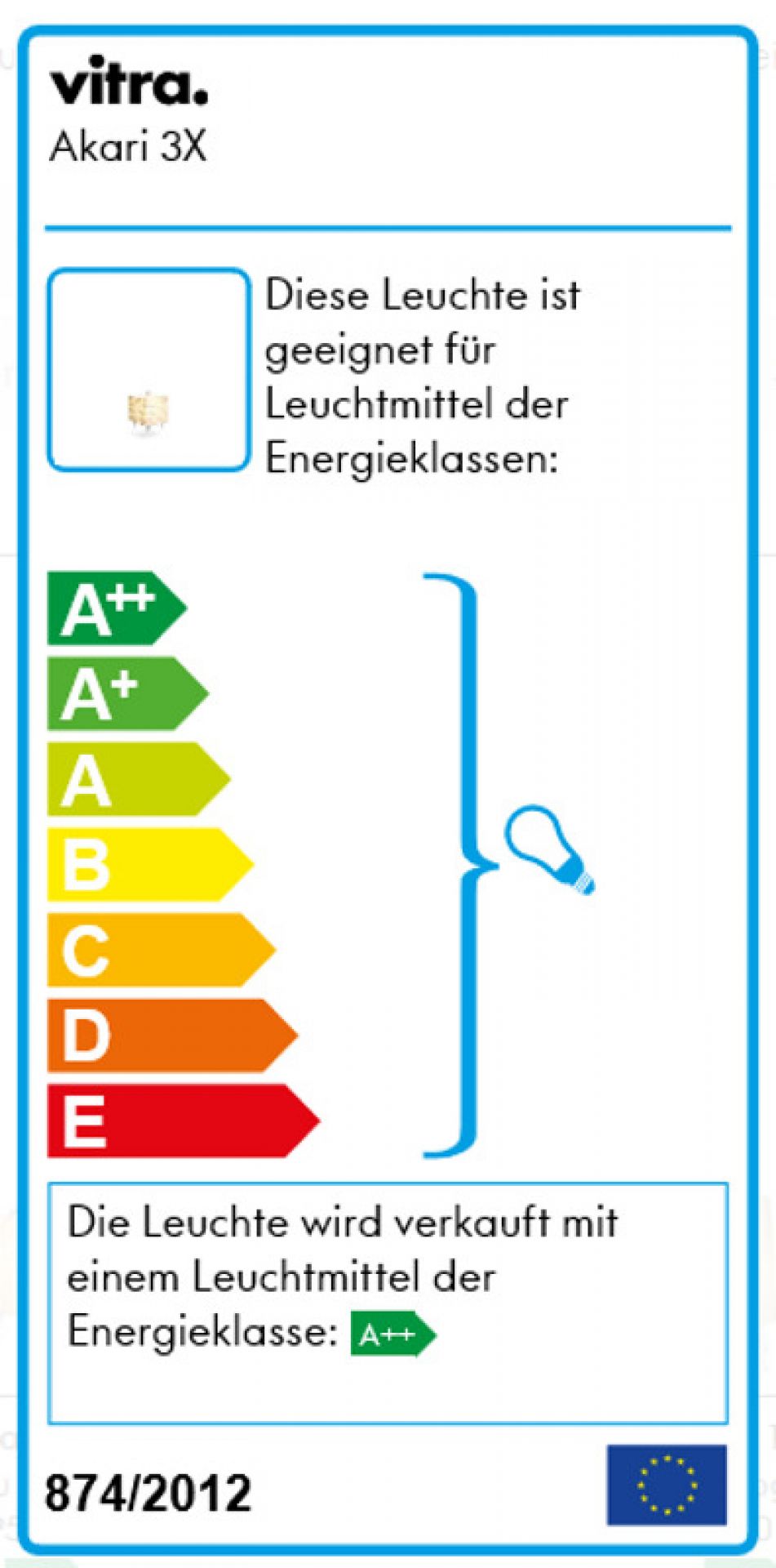 Akari lampe de Table 3X Vitra