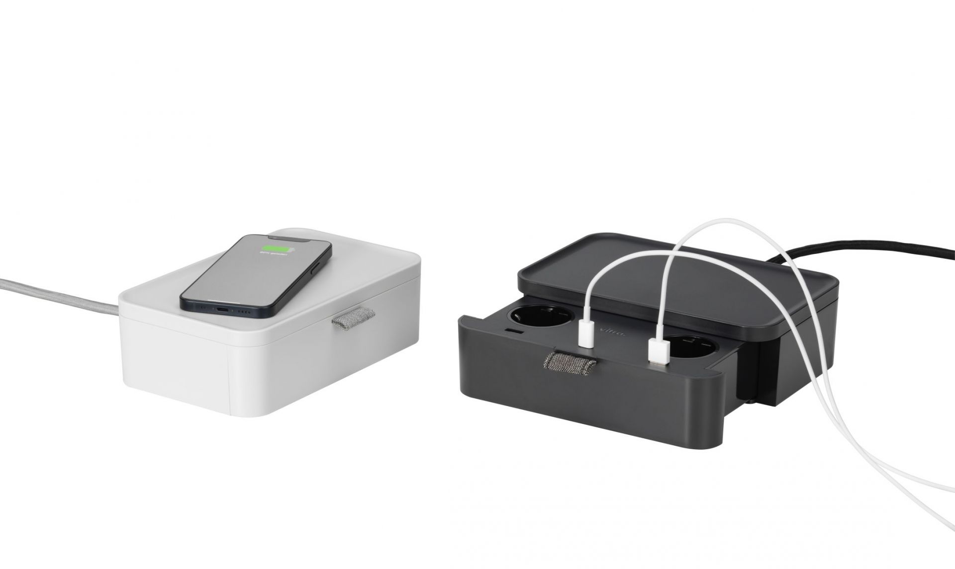 Ampi Chargeur sans fil et prise multiple Vitra