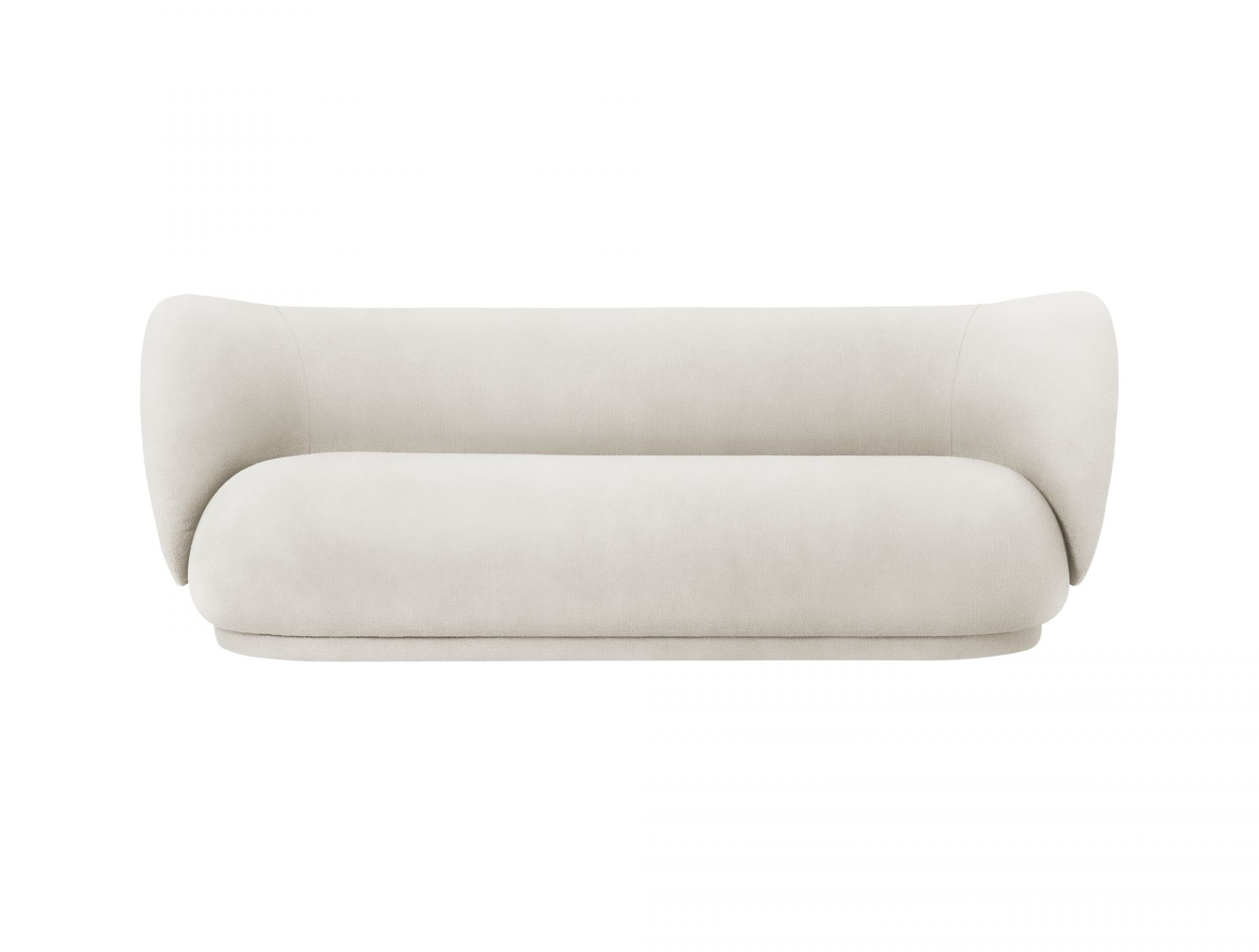 Rico Sofa Brushed 3-places Ferm Living Blanc