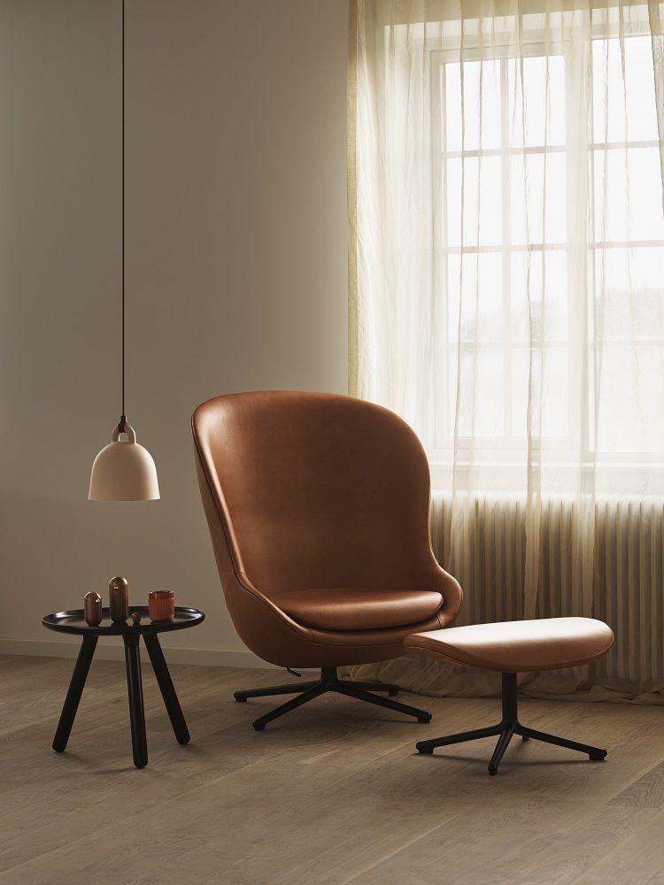 Hyg Lounge Chair High Swivel Fauteuil Normann Copenhagen