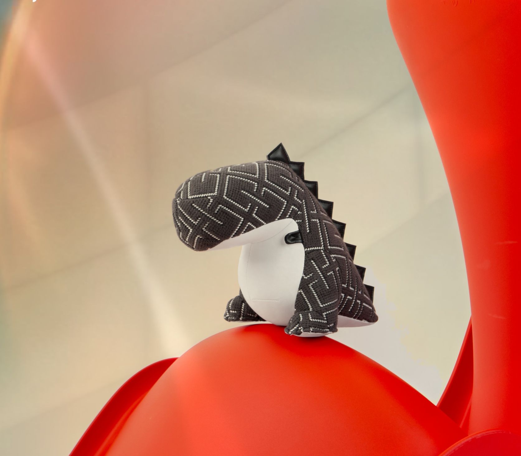 Serre-livres dinosaure Bobo Grid Gris foncé Züny x KVADRAT