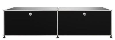 USM Haller Lowboard 2 Volets Noir graphite - FAST DELIVERY USM Haller Lowboard 2 Volets Noir graphite - FAST DELIVERY