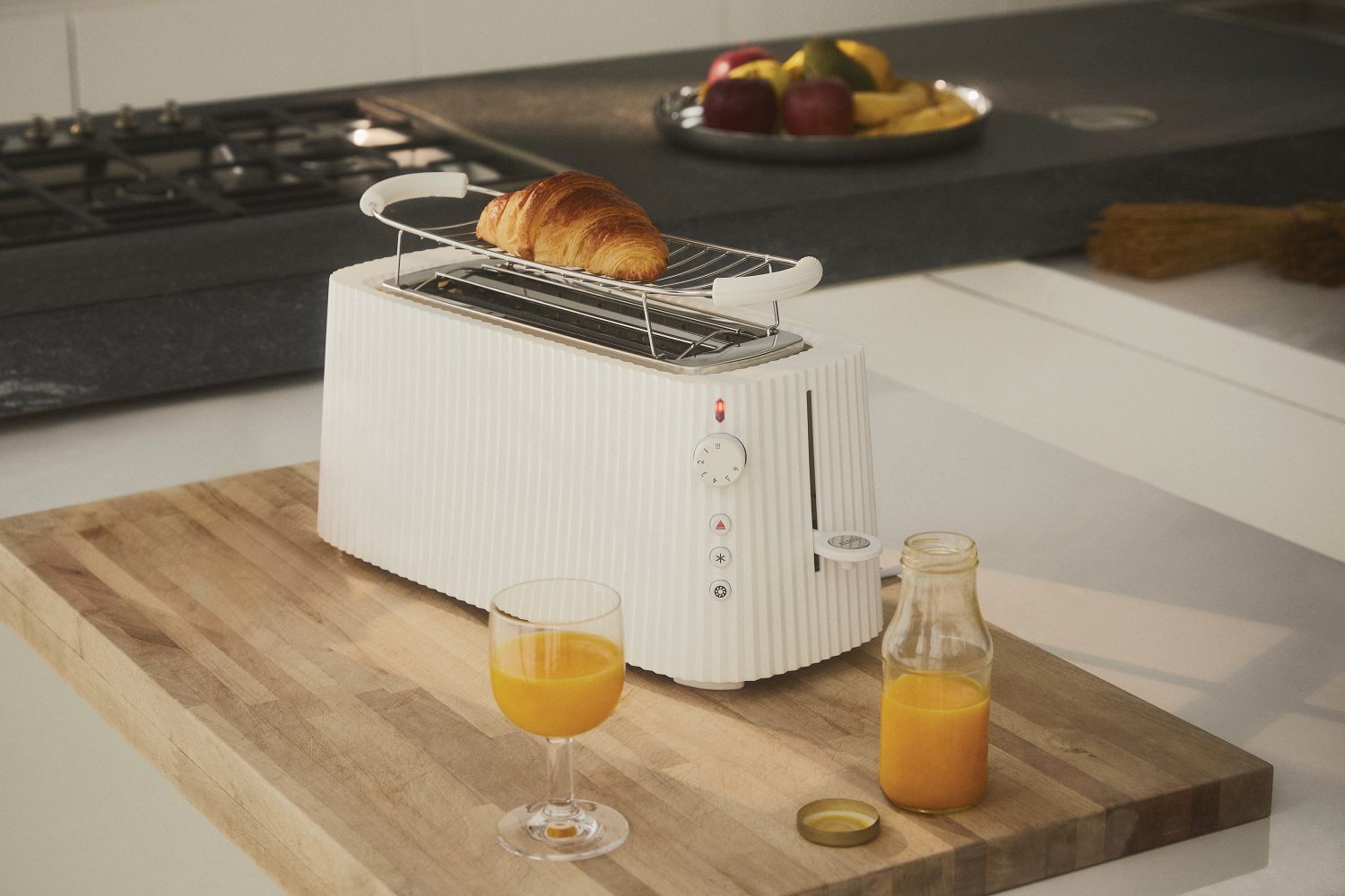 MDL15 Plissé grille-pain XXL Alessi Blanc