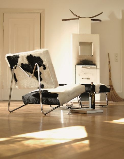 Lounge Chair Hirche fauteuil TISSU GRIS CLAIR / TABLEAU BLANC Richard Lampert OFFRE SPECIALE