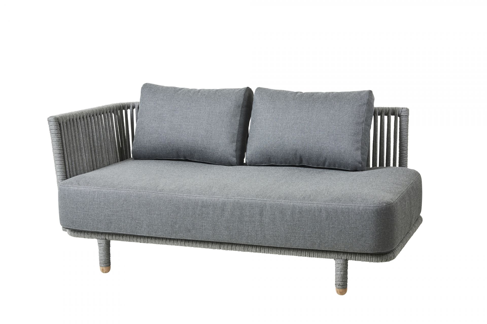 Moments outdoor canapé 2 places droite Cane-Line
