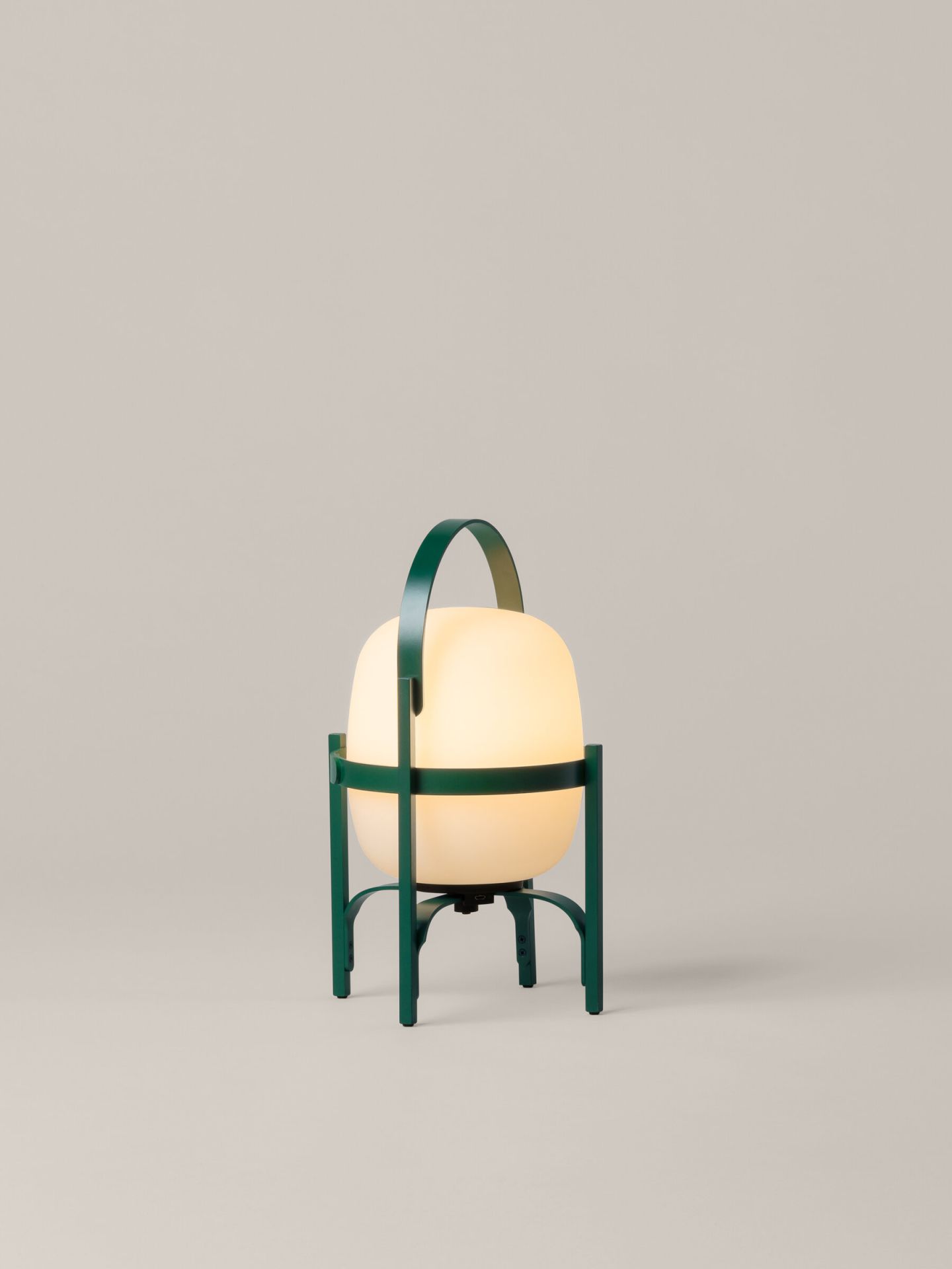 Cestita Alubat Lampe de table English Green Santa & Cole